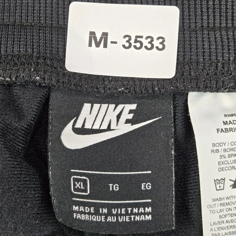 Nike Women Activewear Pants XL Black Swoosh‎ Embroidery Track